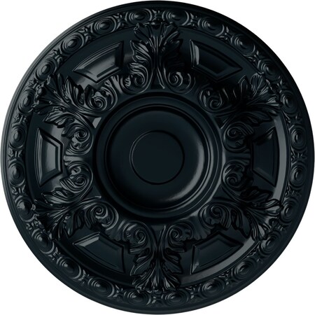 Granada Ceiling Medallion (Fits Canopies Up To 7 1/8), Hnd-Painted Night Shade, 23 1/2OD X 2 3/4P